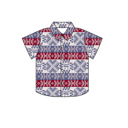 cowboy western short sleeve button shirt preorder
