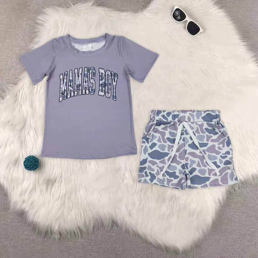 baby boys clothes camouflage Short Sleeve Suit BT1187+SS0730