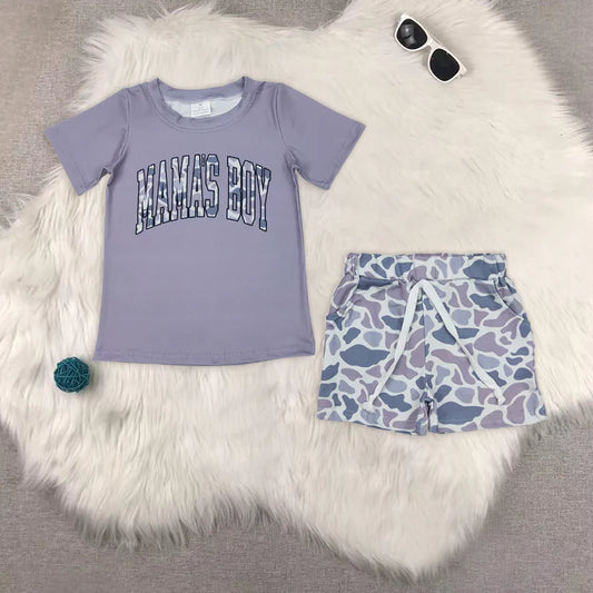 baby boys clothes camouflage Short Sleeve Suit BT1187+SS0730