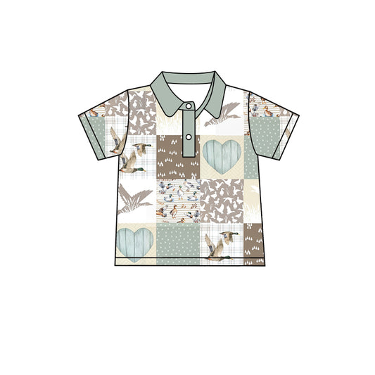 toddle baby boy mallard duck polo shirt preorder