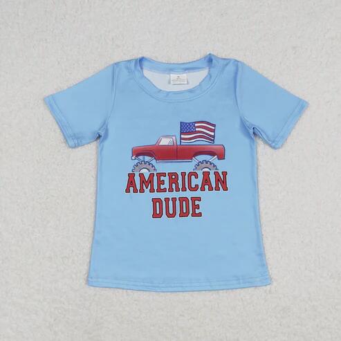 American boy short sleeve shirt