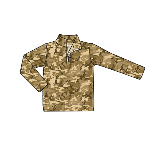 baby boy long sleeve  camo pullover preorder