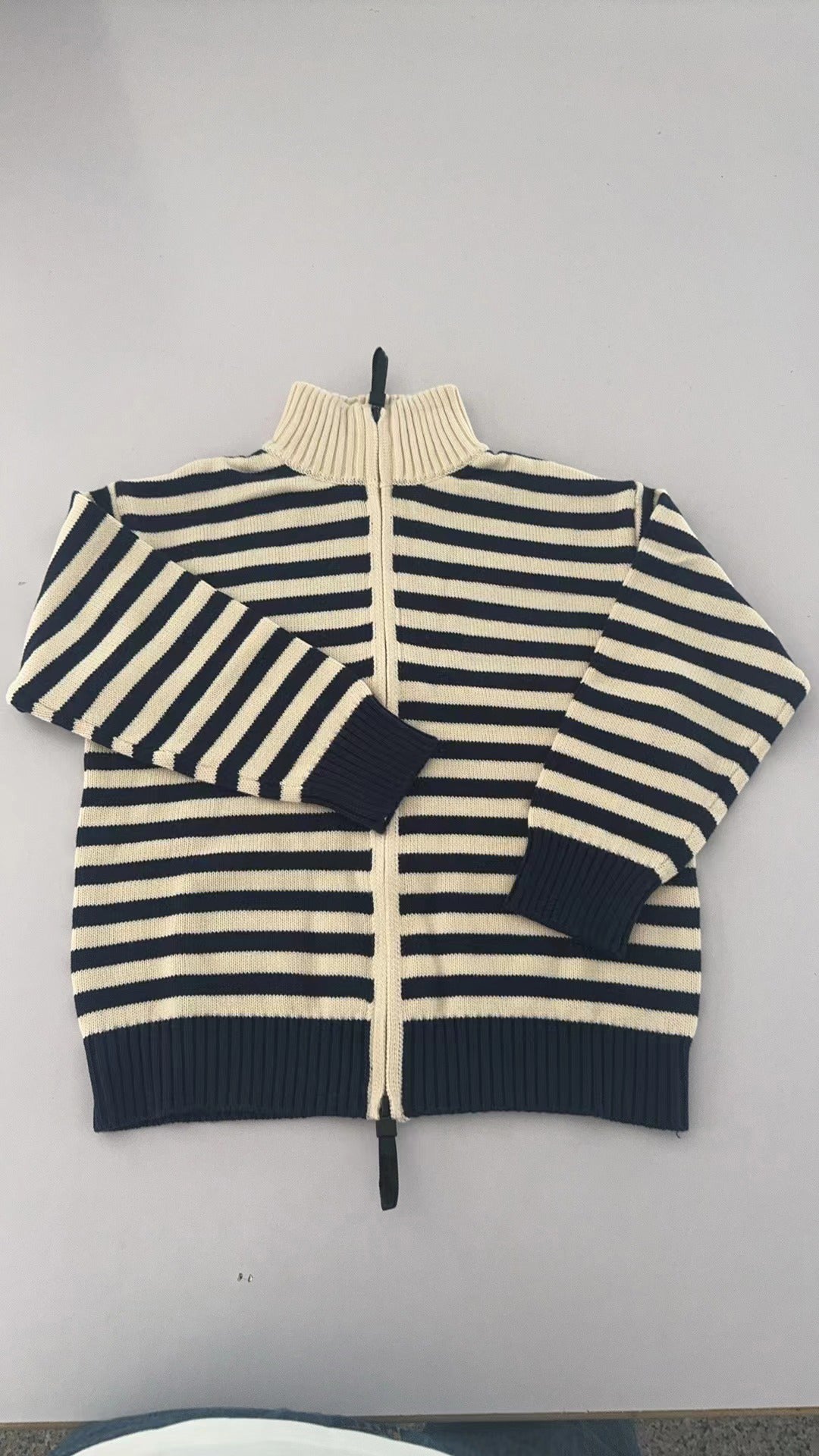 infant baby boy black stripes warm jacket pullover coat preorder