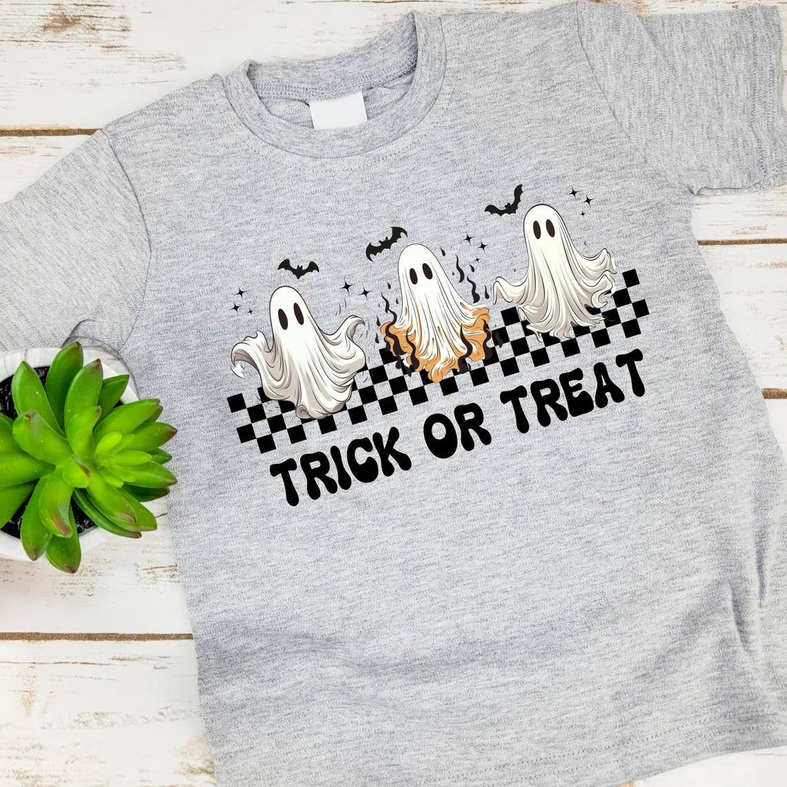 toddle baby boy halloween ghost short sleeve shirt preorder