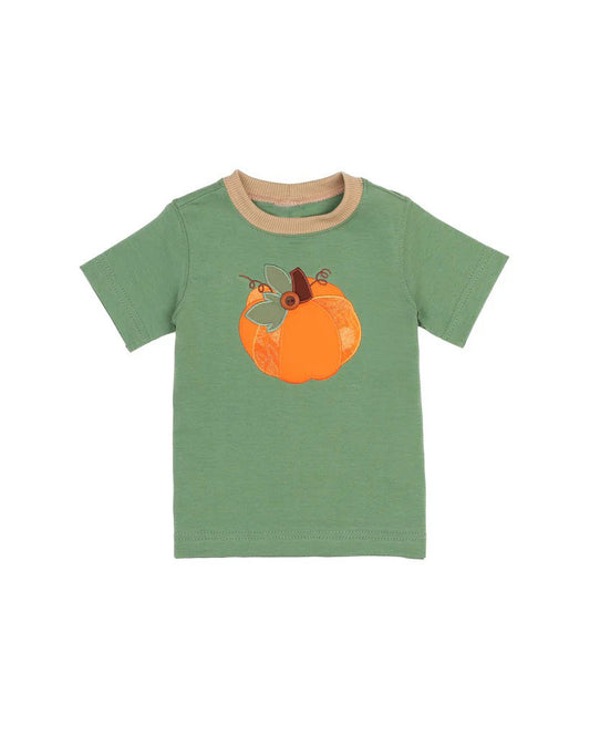 baby boy short sleeve orange pumpkin boutique t-shirt top preorder