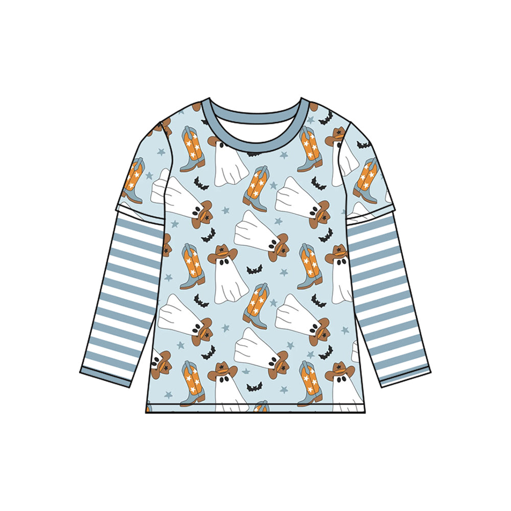 western cowboy Halloween ghost long sleeve top preorder