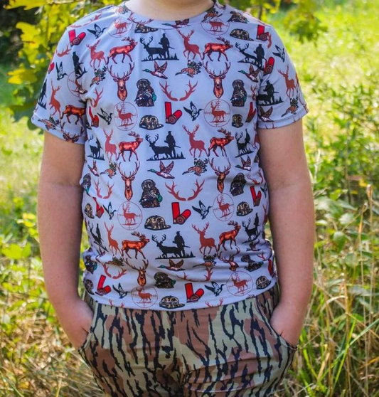 Gone hunting mallard duck dog reindeer long sleeve top preorder