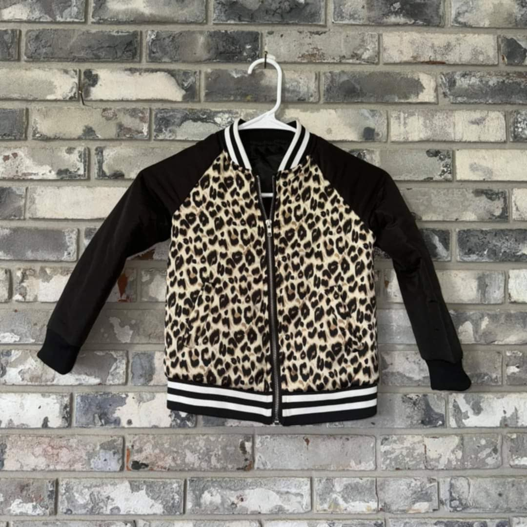 baby boy long sleeve cheetah print spring fall coat preorder