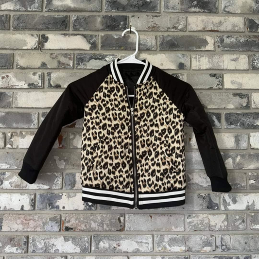 baby boy long sleeve cheetah print spring fall coat preorder