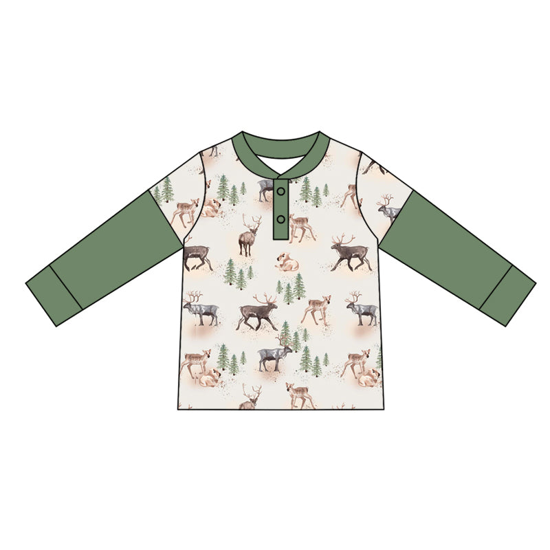 Christmas tree reindeer wholesale boutique t-shirt preorder