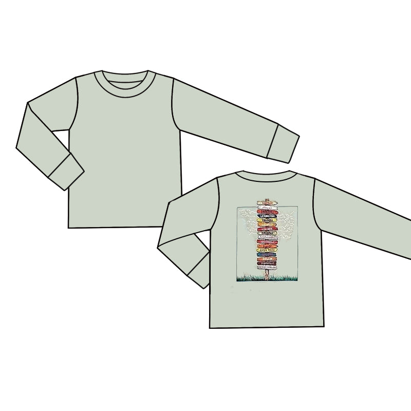 Toddle baby boy road sign long sleeve top preorder
