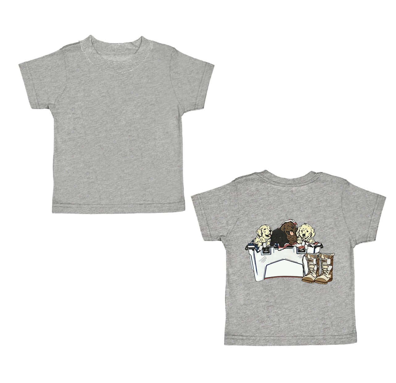Toddle baby boy hunting dog short sleeve top preorder