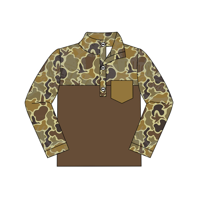 Wholesale kids baby mallard duck hunting season dog top preorder