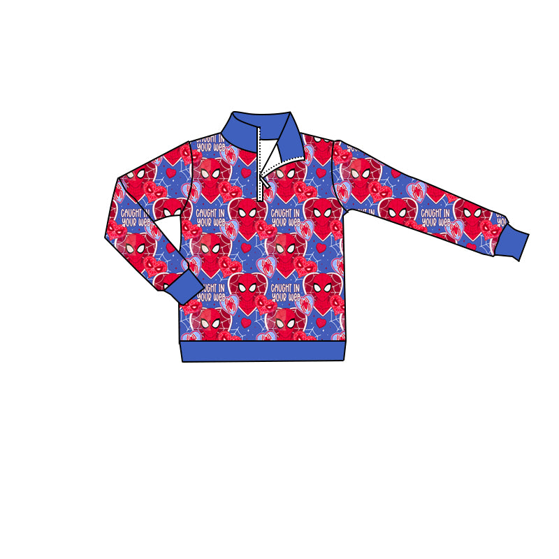 Spider print baby boy long sleeve t-shirt top preorder
