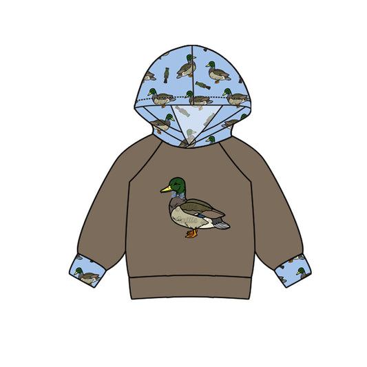 Baby boy mallard duck hoodie top preorder