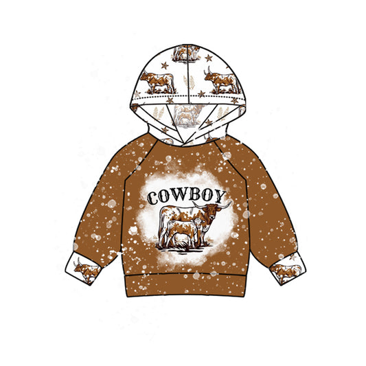 Baby Boy Western Long Sleeve Hoodie Top Preorder