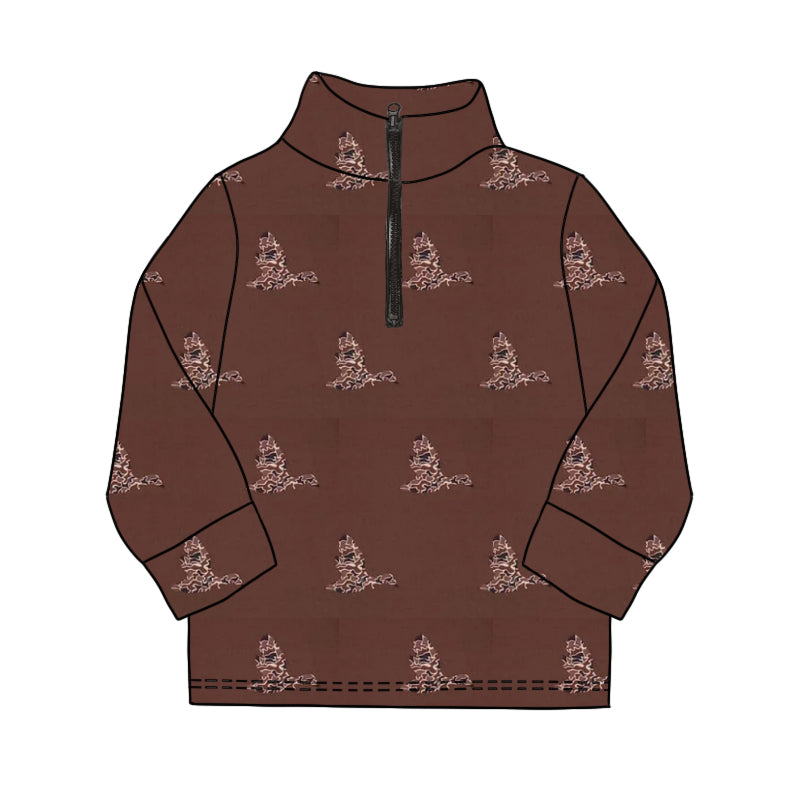 Baby Boy camo mallard duck Long Sleeve Pullover Preorder