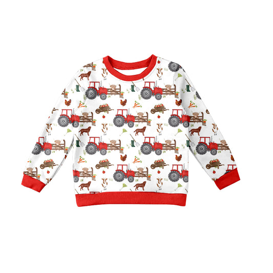 Farm animal baby boy long sleeve t-shirt top preorder