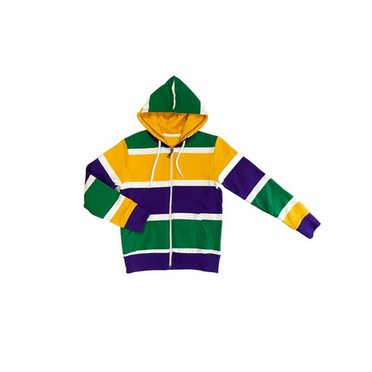 Baby Boy Mardi Gras Long Sleeve Hoodie Pullover Preorder