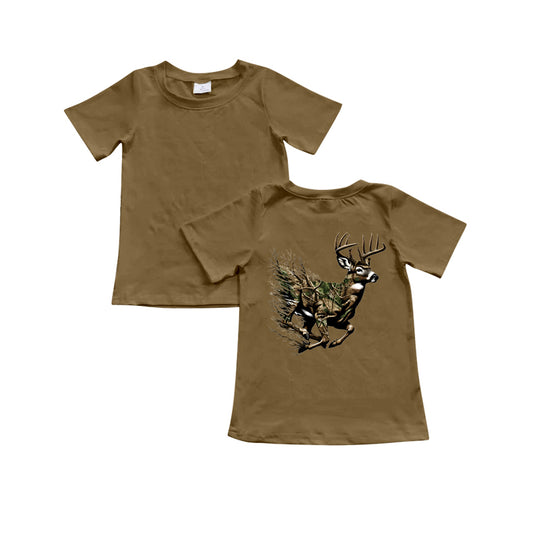 Gone hunting deer kids boy short sleeve top shirt preorder