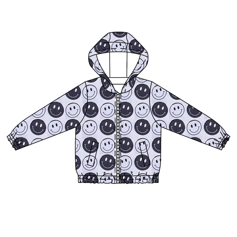 Baby boy smile face long sleeve hoodie top preorder