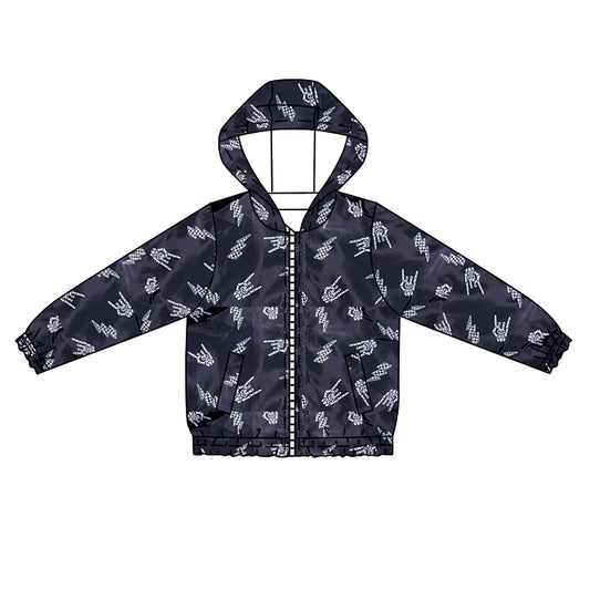 Baby boy flash print long sleeve hoodie top preorder