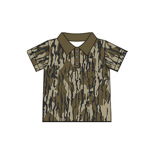 Baby boy camouflage bottomland short sleeve t-shirt top preorder