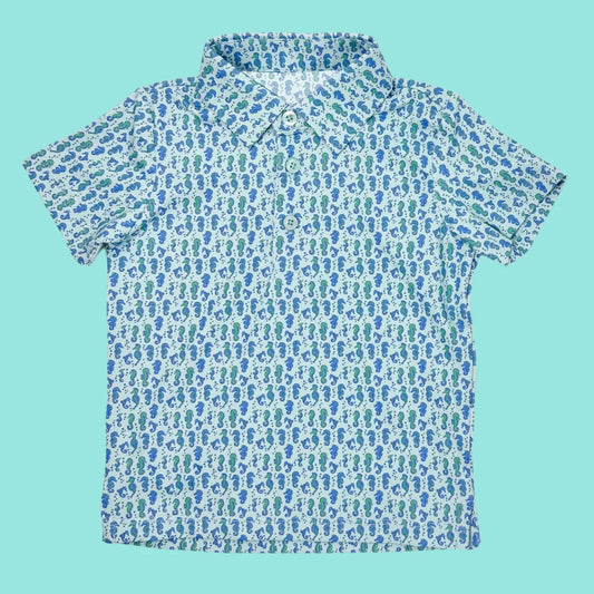 Toddle baby boy seahorse short sleeve t-shirt top preorder