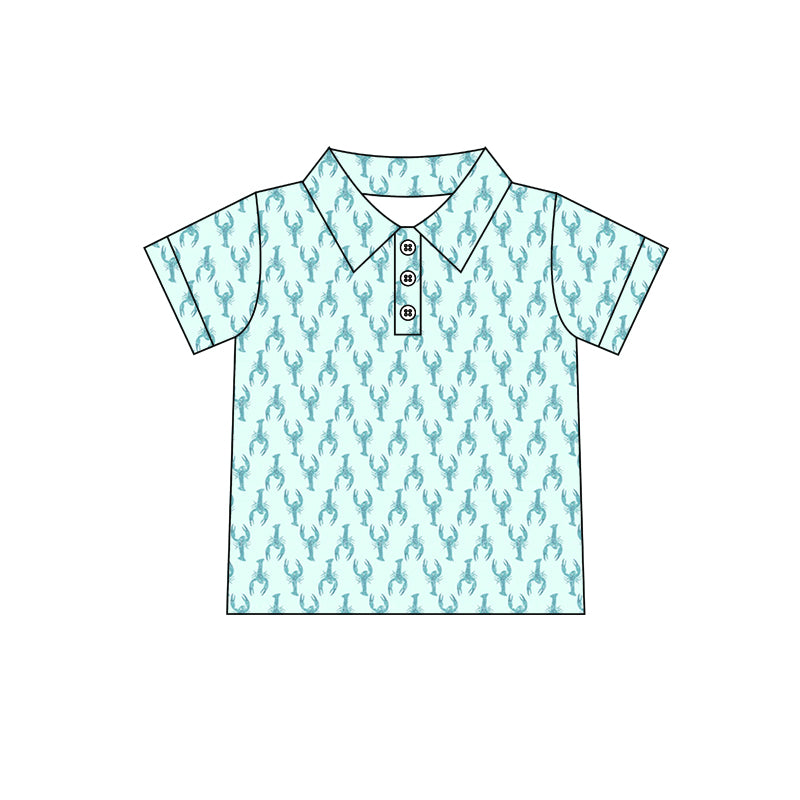 Baby boy crawfish short sleeve t-shirt top preorder