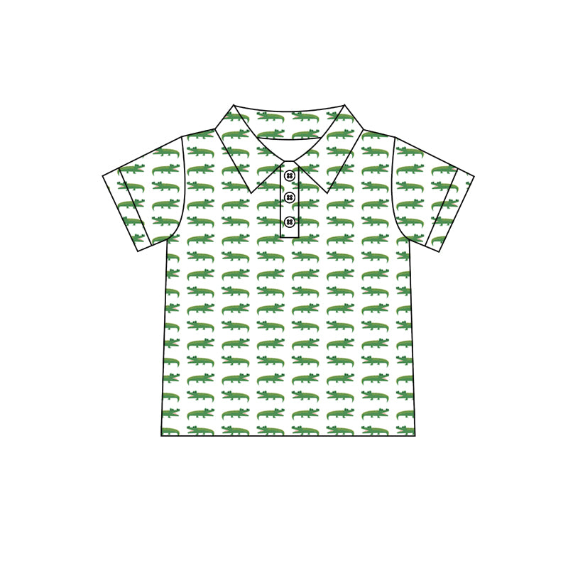 Baby boy crocodile short sleeve t-shirt top preorder