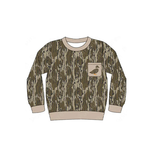 Baby boy long sleeve camo duck t-shirt top preorder