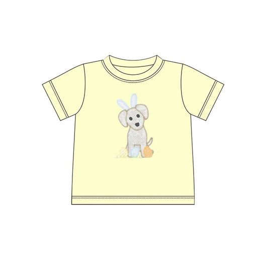 Baby boy  Easter bunny short sleeve blue t-shirt top preorder