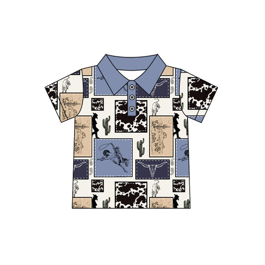 Cowboy western rodeo cactus short sleeve t-shirt top preorder