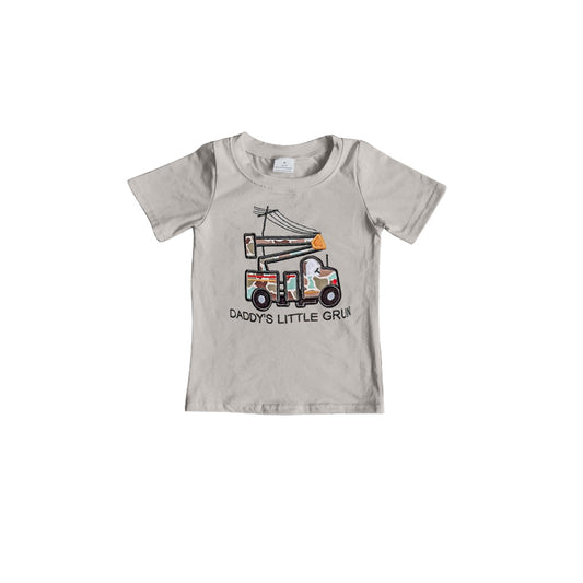 Daddys little grun baby boy t-shirt top preorder