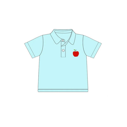Infant baby boy apple design back to school t-shirt top preorder