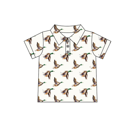 Mallard duck kids polo shirt preorder