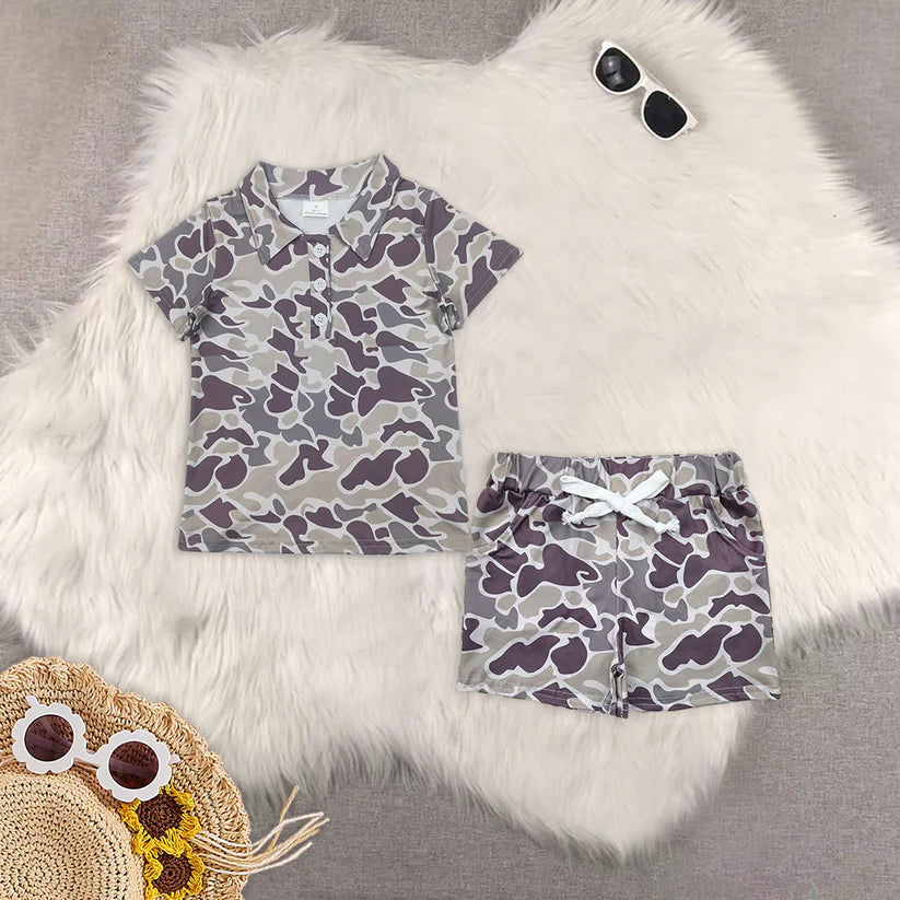 Camo design adult kids matching clothes wholesale price rts