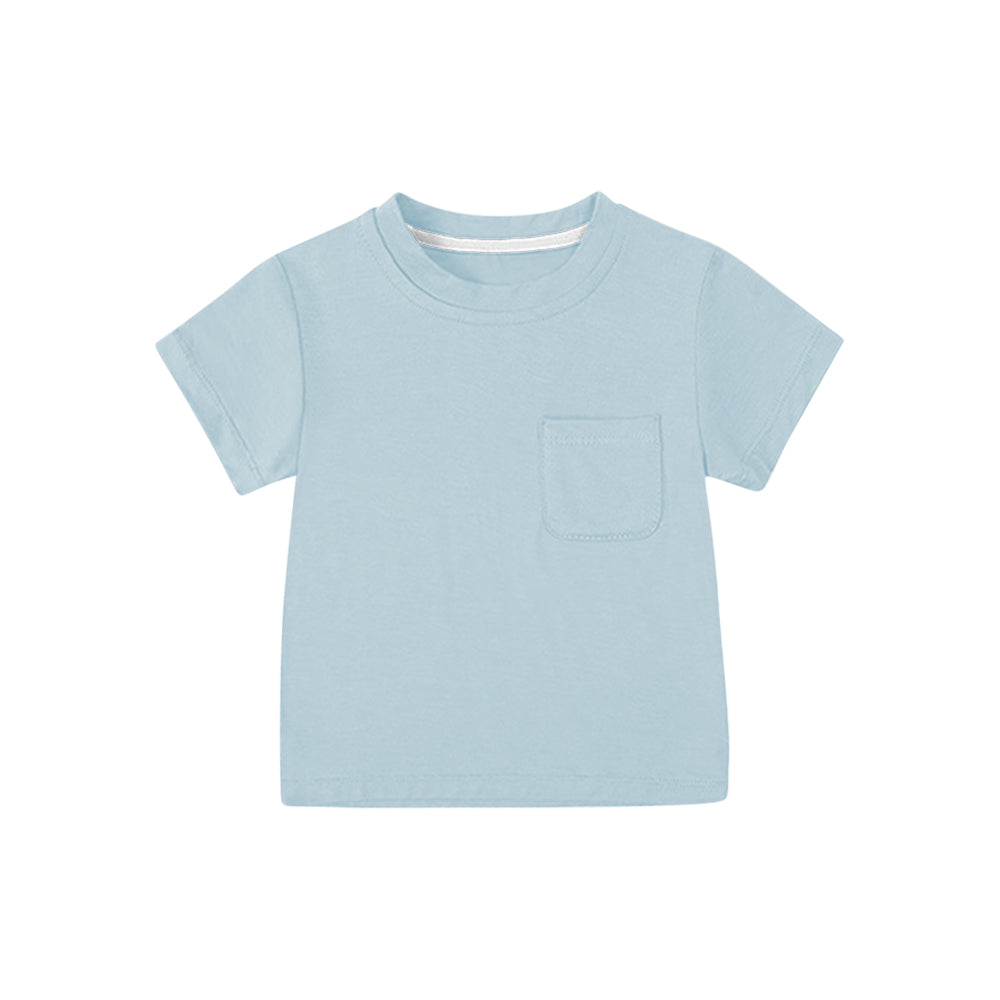 Toddle baby boy blue pocket top  preorder