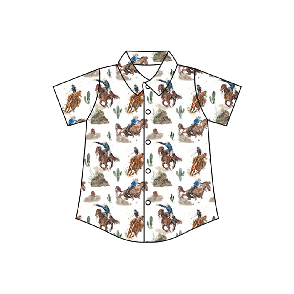 Western cowboy button down shirt preorder