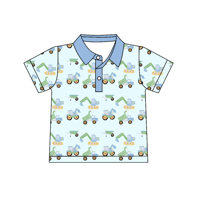 Baby boy short sleeve construction t-shirt preorder