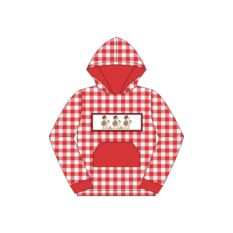 Baby boy long sleeve Christmas duck hoodie top preorder