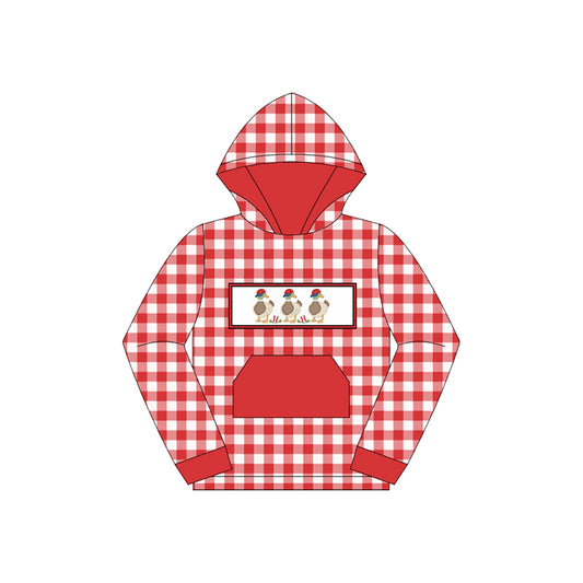 Baby boy long sleeve Christmas duck hoodie top preorder