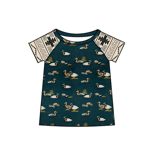 Baby boy short sleeve mallard duck top preorder