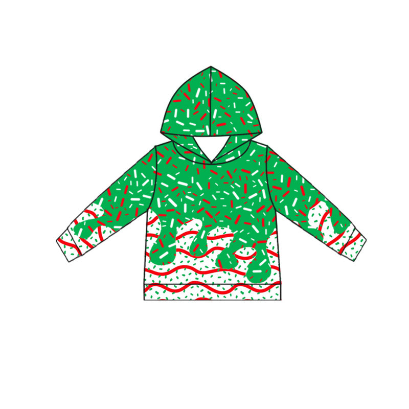 Christmas design boy long sleeve hoodie top preorder