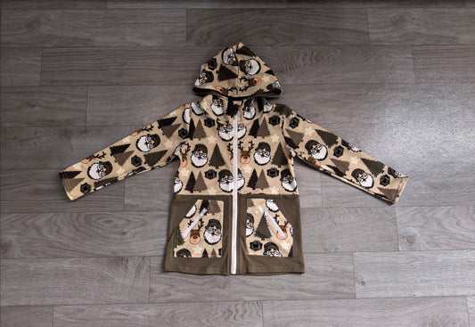 Christmas Santa deer boy long sleeve hoodie top preorder