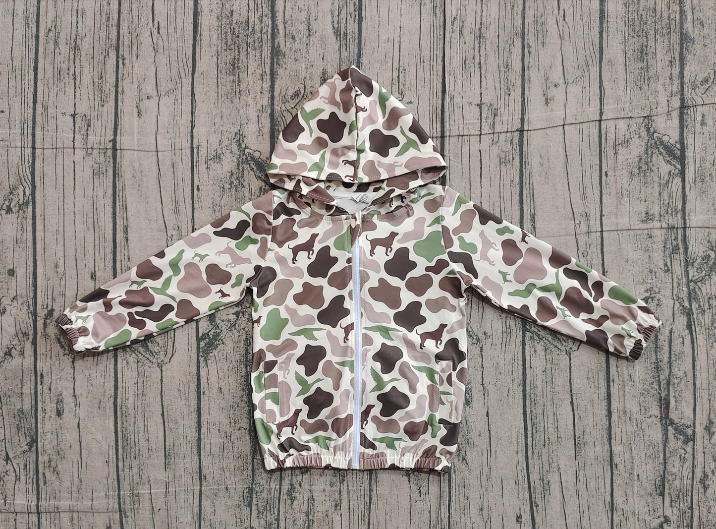 Baby boy deer duck camo design long sleeve hoodie top preorder