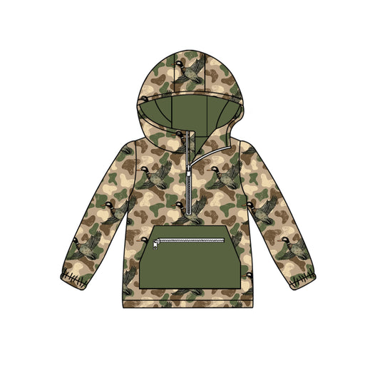Girls duck camo long sleeve hoodie top preorder