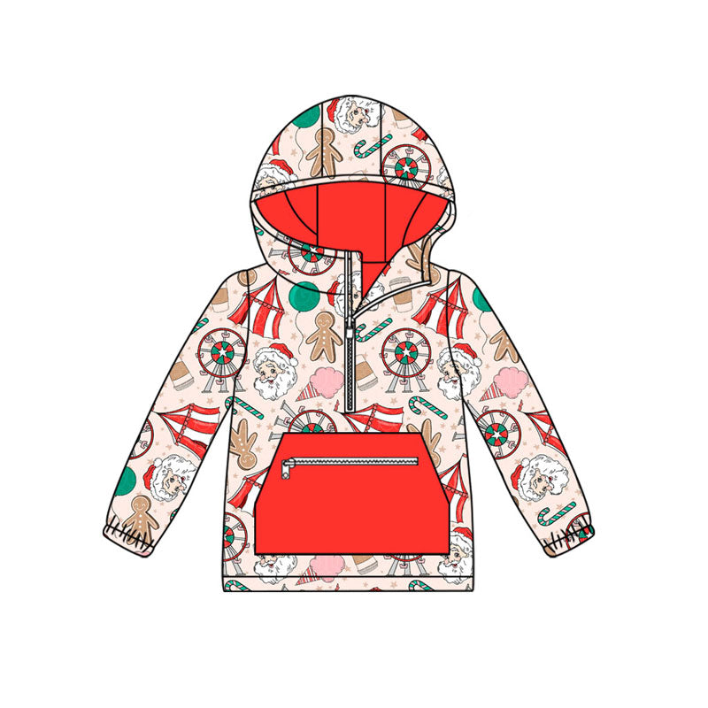 Christmas santa  long sleeve hoodie top preorder