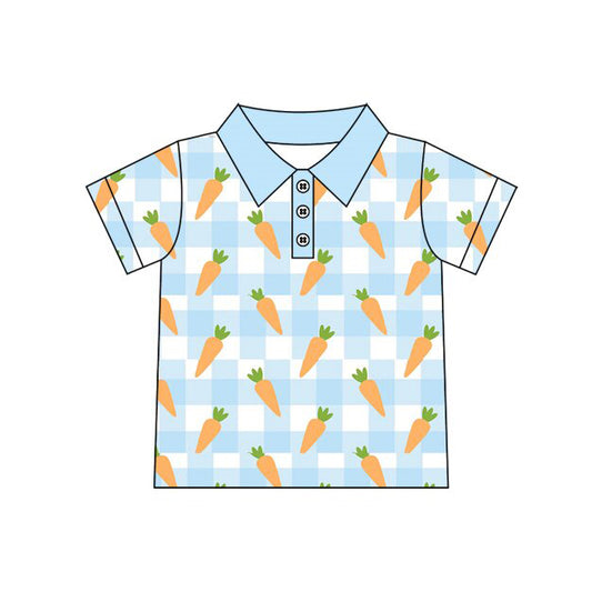 Easter carrot baby boy short sleeve t-shirt top preorder