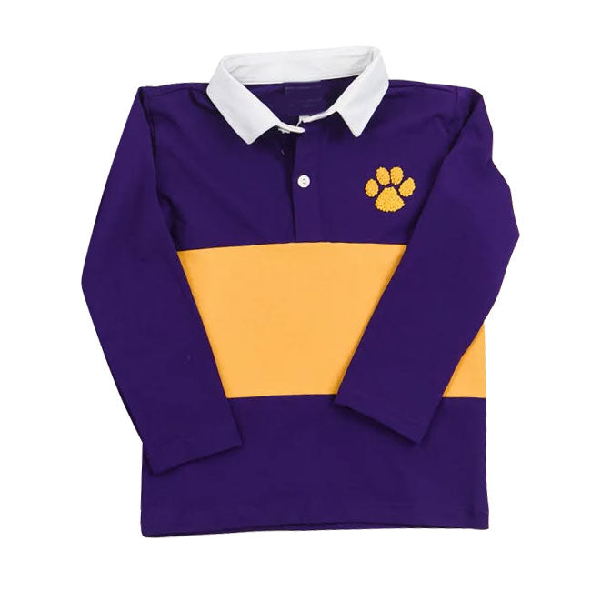 Paw design kids boy long sleeve pullover top preorder